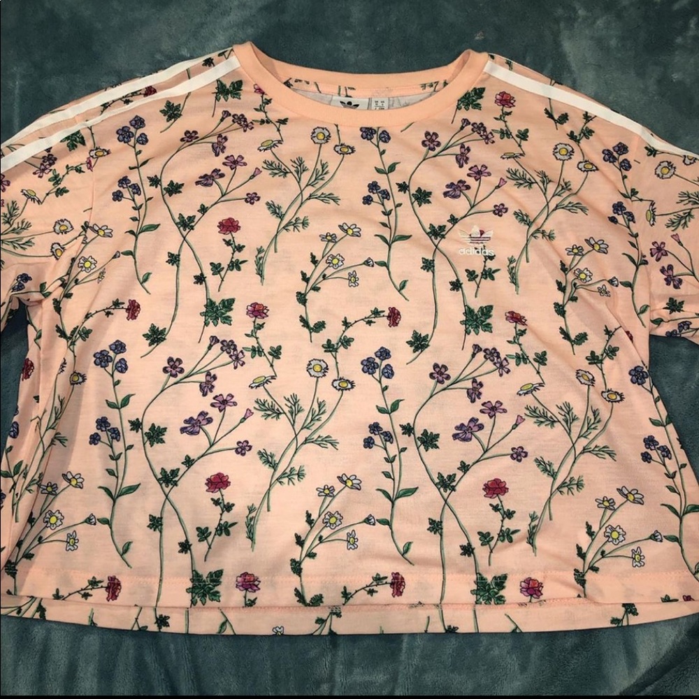 Adidas floral top